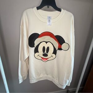 Disney Cream Top with Festive Mickey Design